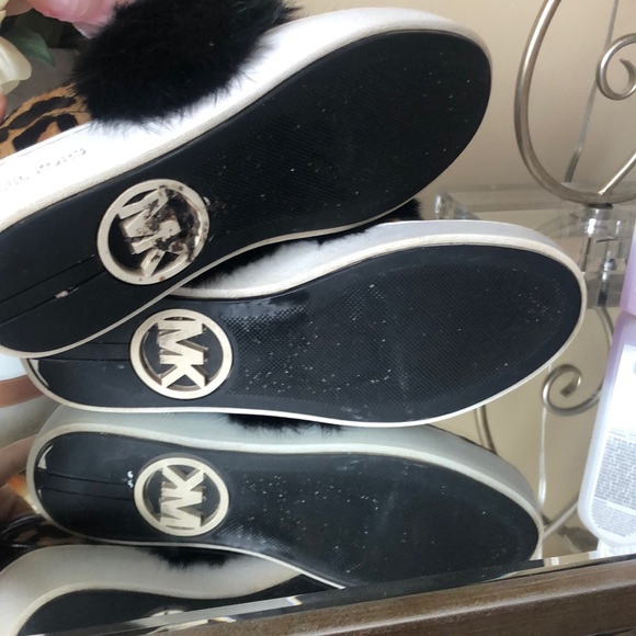 MICHAEL KORS Maven Rabbit Fur Calf Hair Sneakers Shoes Cheetah print - Picture 9 of 12